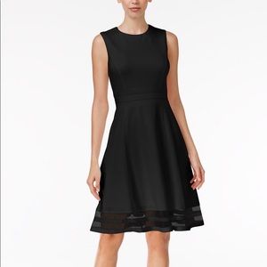 Calvin Klein NWT
Fit & Flare Dress, Black Reg Sizes 10